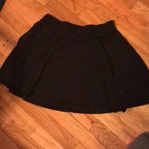 Miniskirt Black smooth sheer